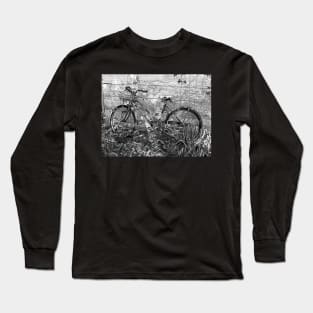 Rustic Old Bike Against Building Long Sleeve T-Shirt